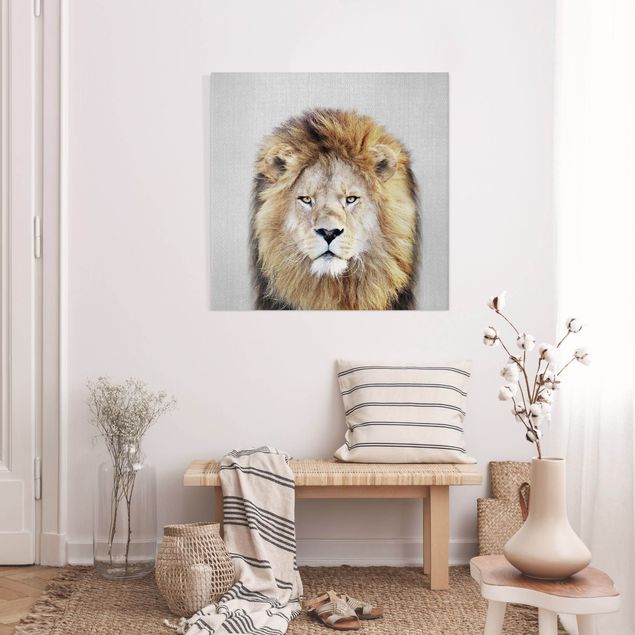Telas decorativas leões Lion Linus