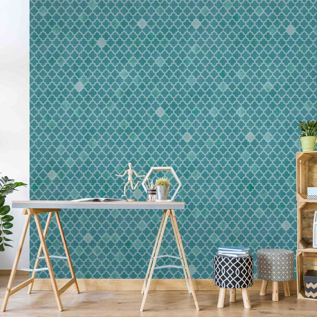 decoraçao para parede de cozinha Moroccan Ornament Pattern