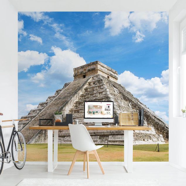 papel de parede para quarto de casal moderno Mayan Temple