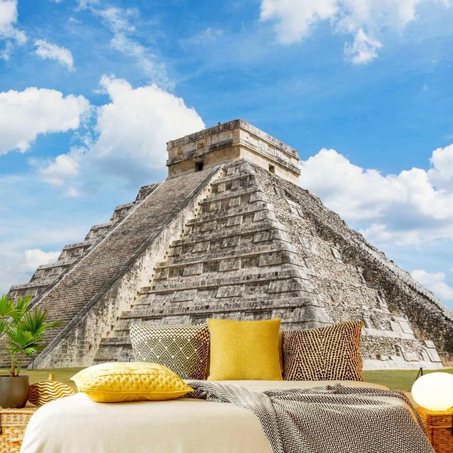 papel de parede urbano Mayan Temple