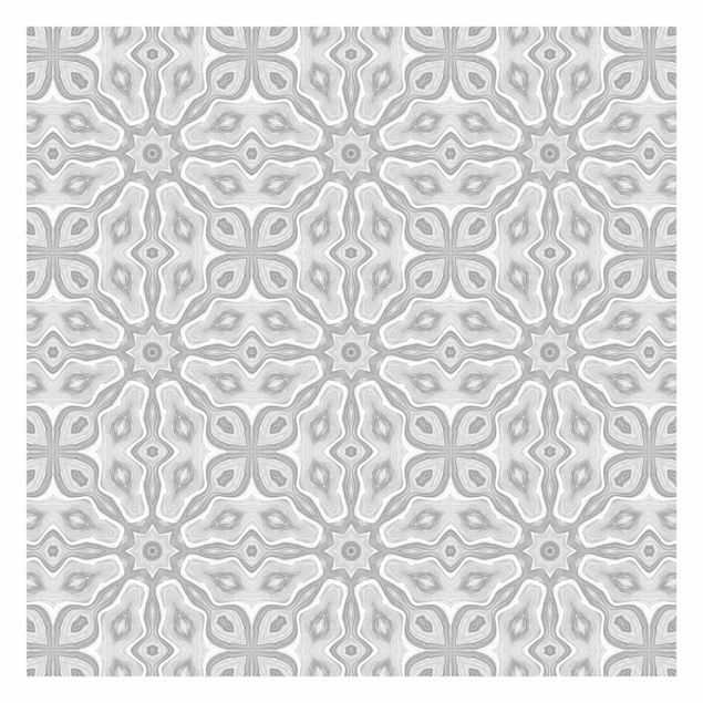 Quadros de Andrea Haase Pattern In Gray And Silver With Stars