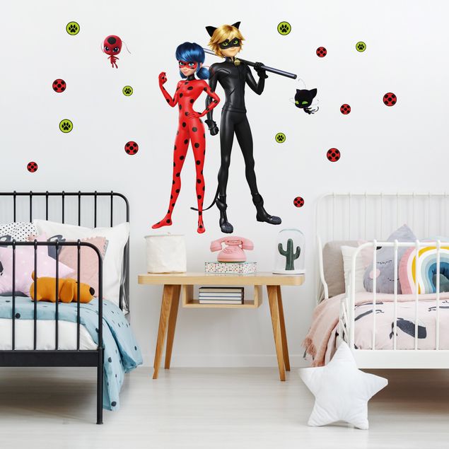 Autocolantes de parede Miraculous Ladybug And Cat Noir Are Ready