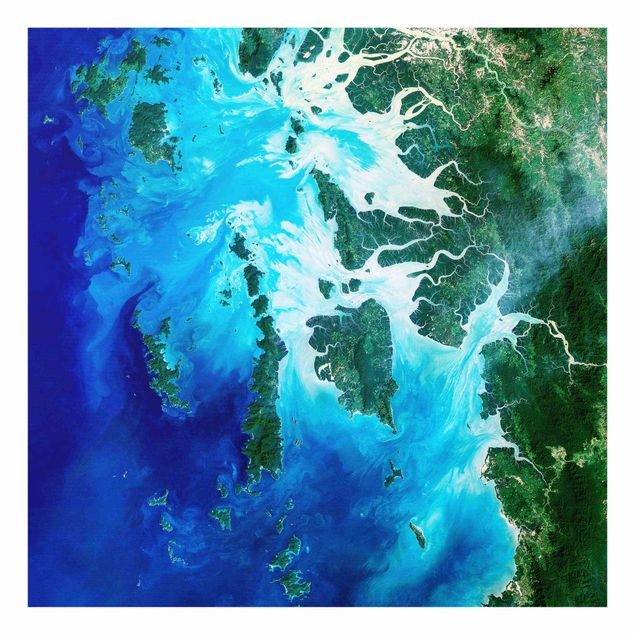 Quadros em vidro praia NASA Picture Archipelago Southeast Asia