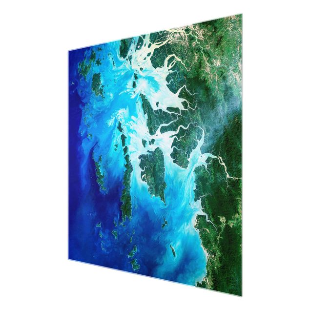 Quadros em vidro paisagens NASA Picture Archipelago Southeast Asia