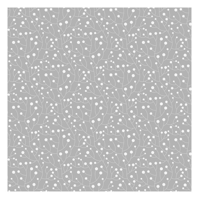 mural para parede Natural Pattern Growth With Dots On Gray