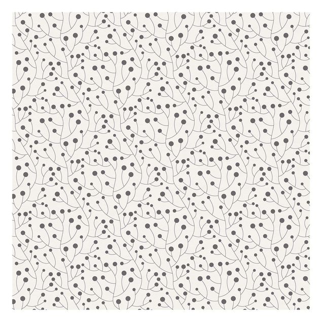 mural para parede Natural Pattern Growth With Dots Gray
