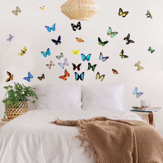 Autocolantes de parede animais No.51 Butterflies Set 2