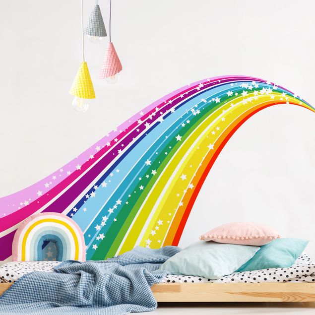 Autocolantes de parede arco-íris No.620 rainbow