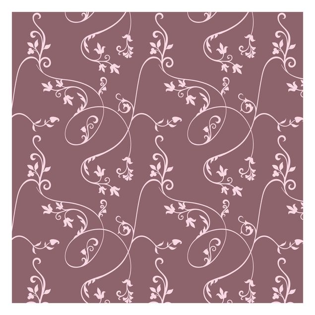 Papel de parede padrões No.TA104 Ivy Old Rose-Light Pink