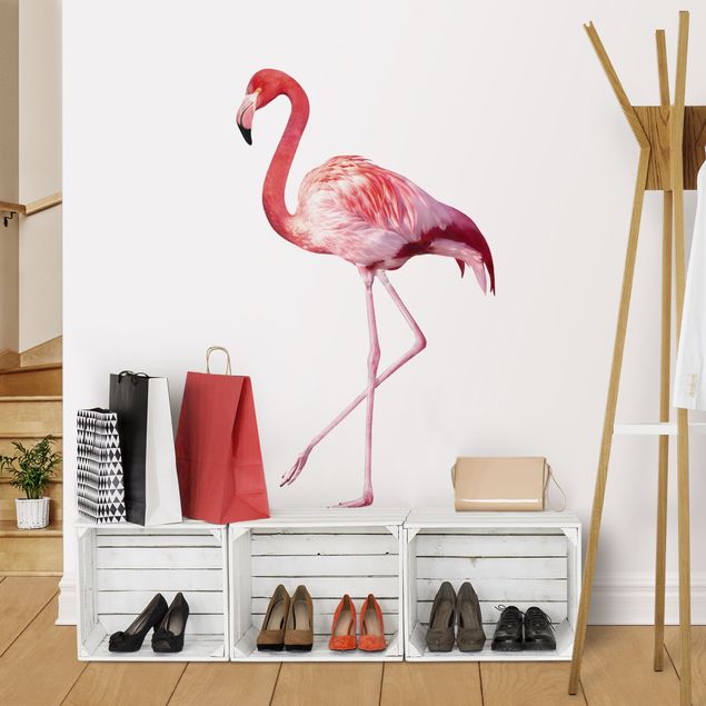 adesivos de parede No.yk21 pink flamingo