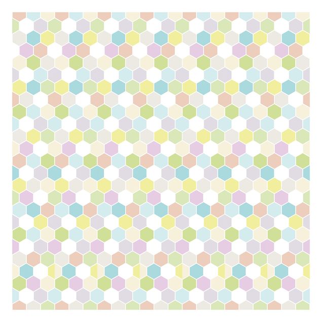 Papel de parede padrões No.YK52 Hexagon Pastel