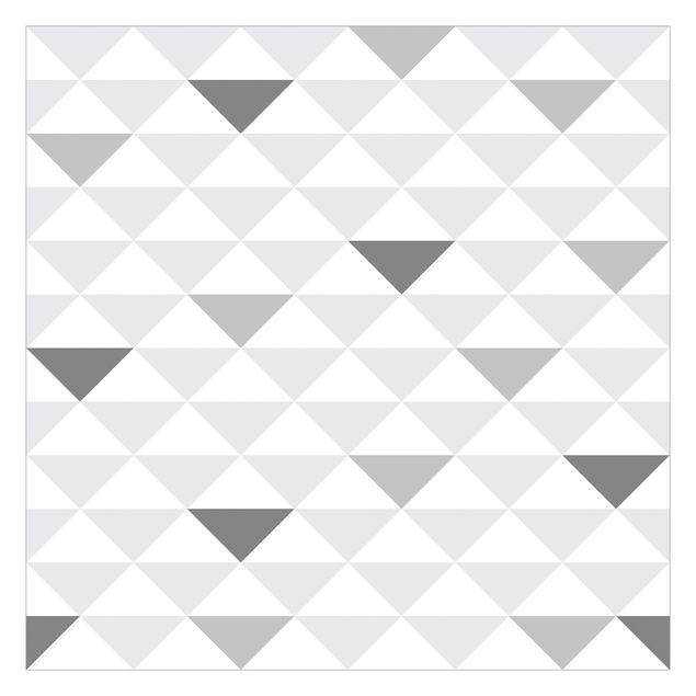 Papel de parede padrões No.YK66 Triangles Grey White Grey