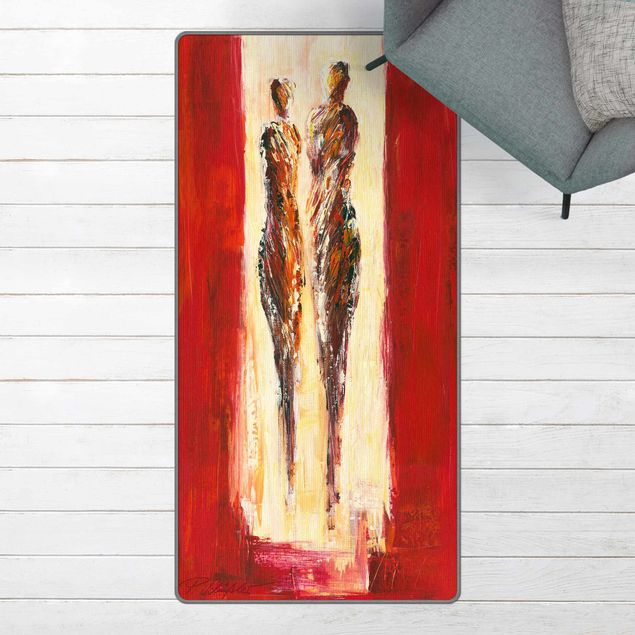 Tapetes abstratos Couple In Red