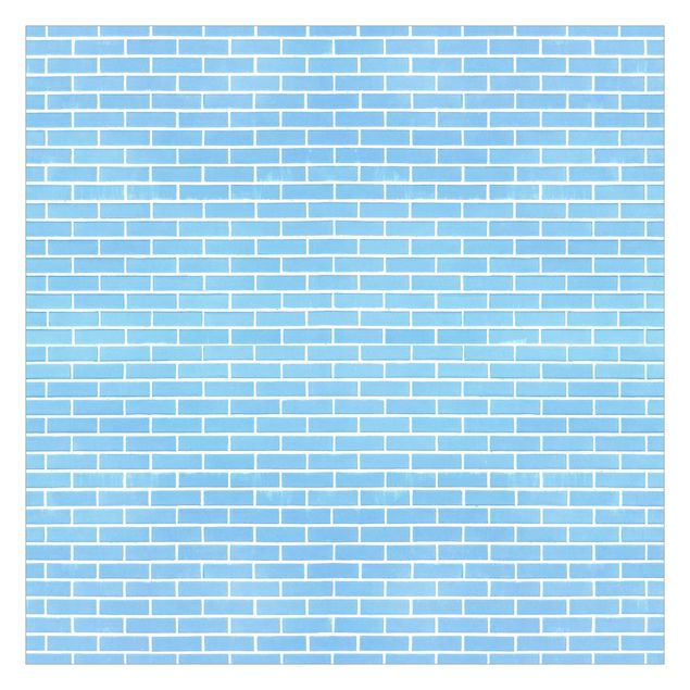 papéis de parede azul Pastel Blue Brick Wall