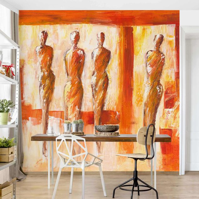 decoraçao cozinha Petra Schüßler - Four Figures In Orange