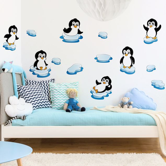 Autocolantes de parede Penguin nursery set