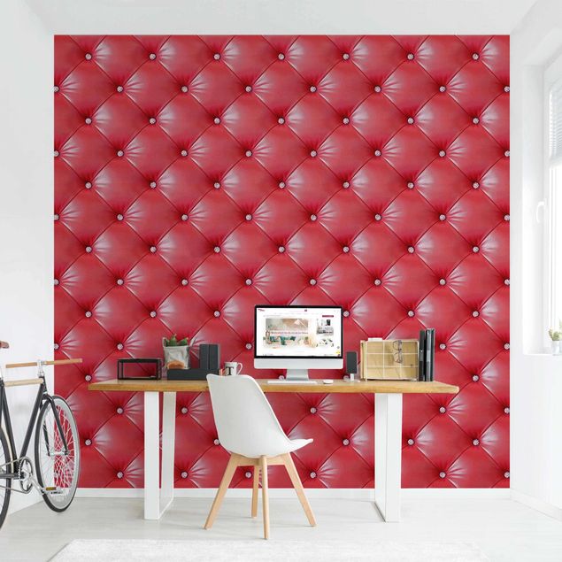 papel de parede para quarto de casal moderno Red Cushion