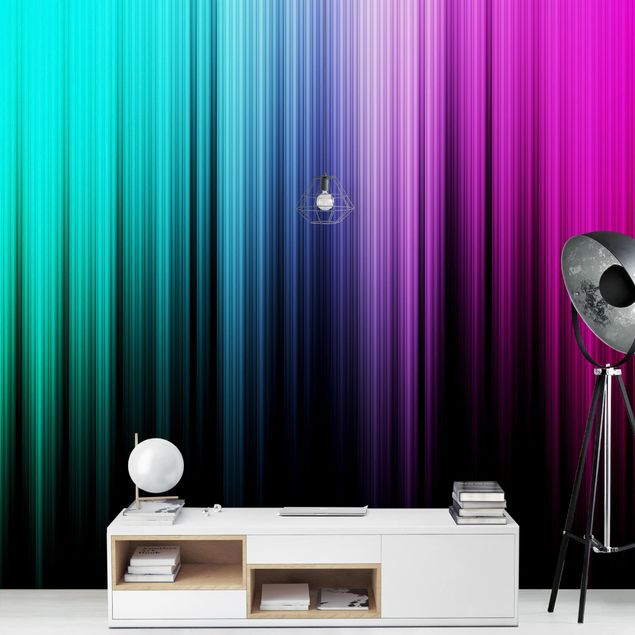 Papel de parede padrões Rainbow Display