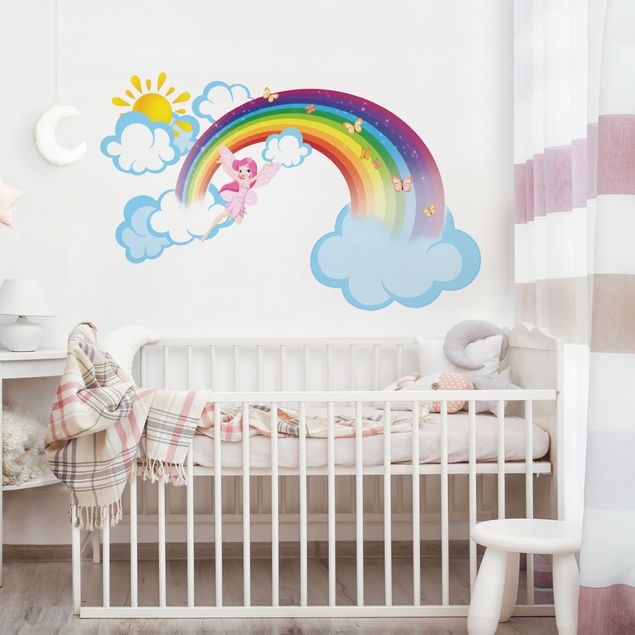 decoração para quartos infantis Rainbow elf