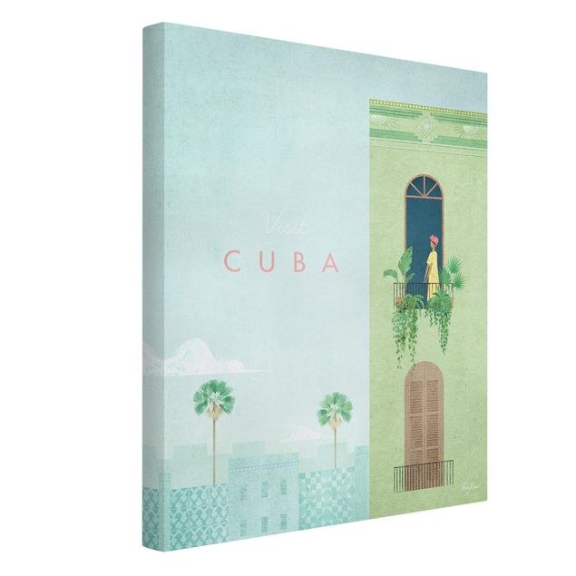 Telas decorativas réplicas de quadros famosos Tourism Campaign - Cuba