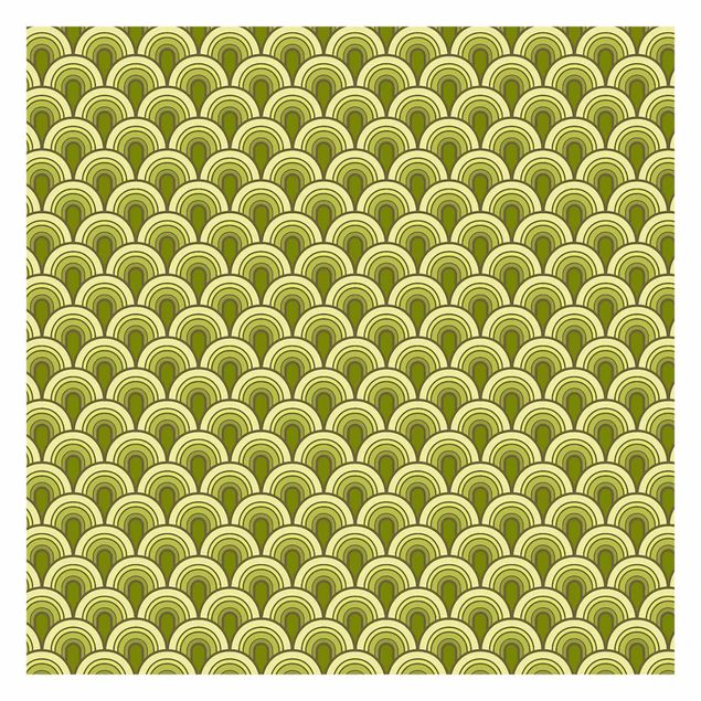 Papel de parede padrões Retro Shed Green