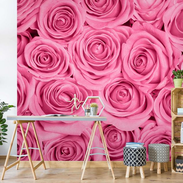 papel de parede moderno Pink Roses