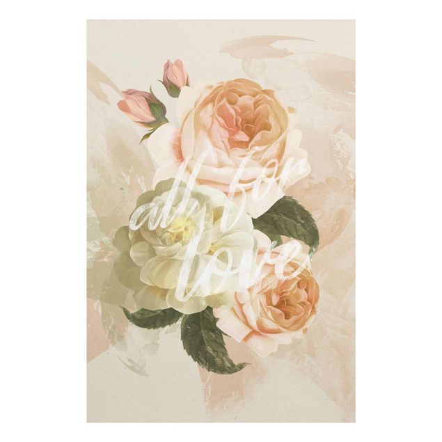 Quadros modernos Roses - All for Love