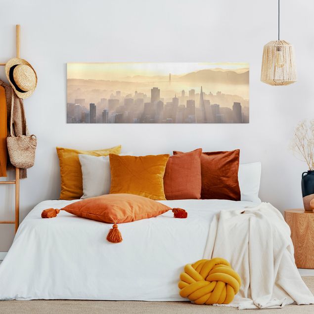 quadros modernos para quarto de casal Dawn In San Francisco