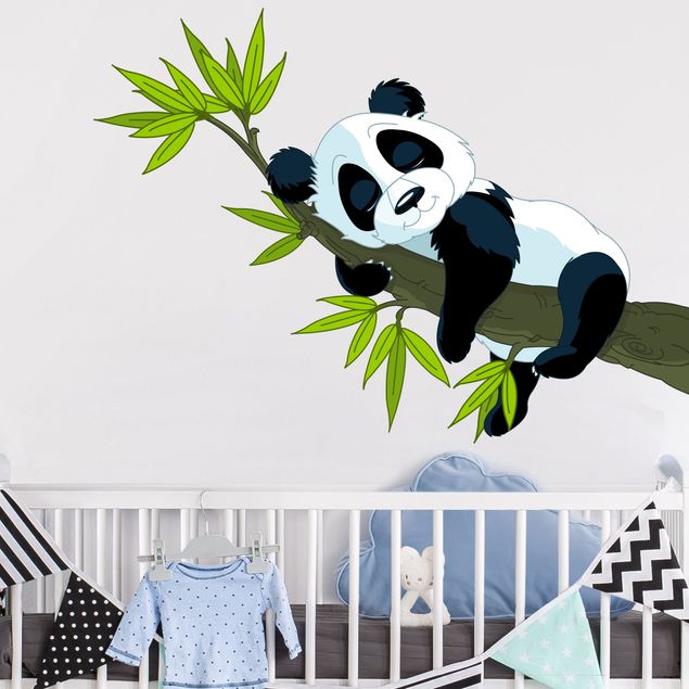 Autocolantes de parede selva Sleeping panda