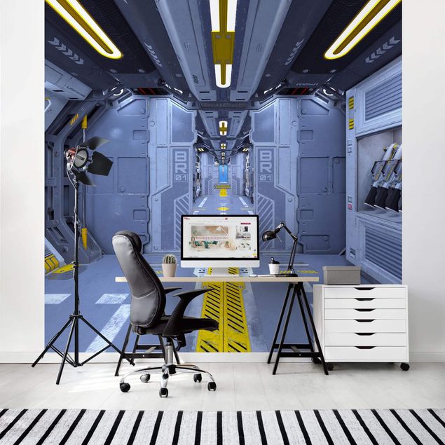 Mural de parede Sci-Fi Inside A Spaceship