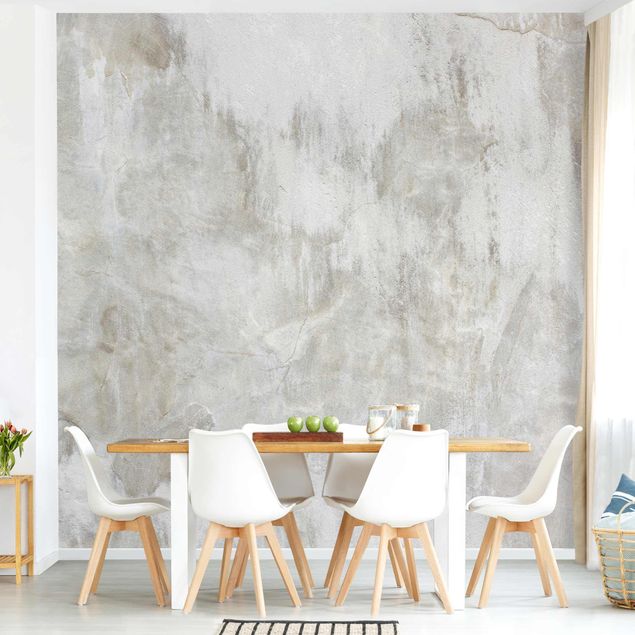 Papel de parede padrões Shabby Concrete Wall Smoothed
