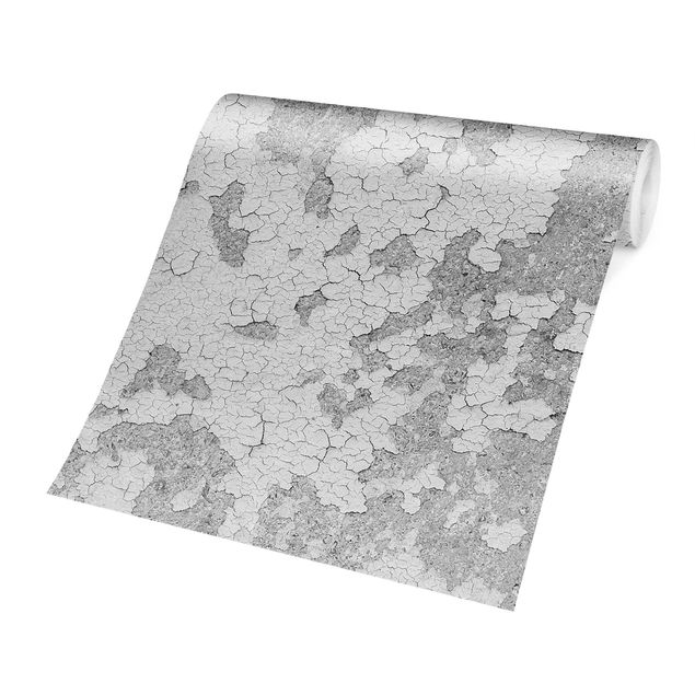 papel parede cinza Shabby Plaster In Grey