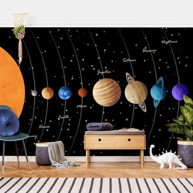 mural para parede Solar System