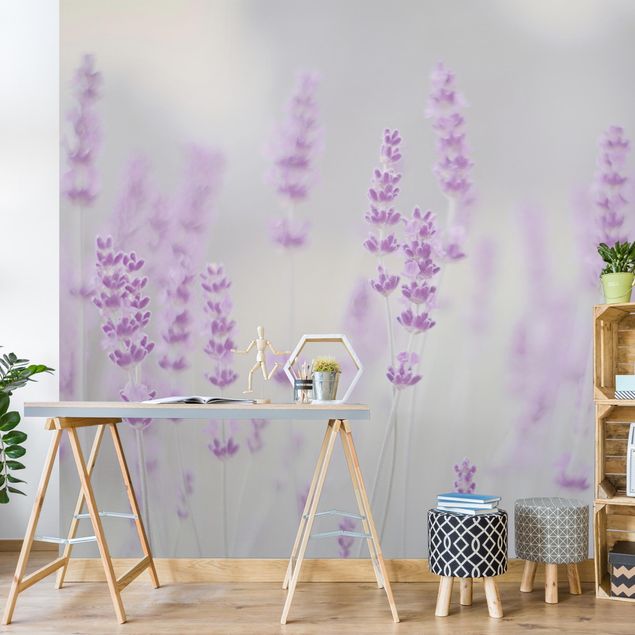 Papel de parede rústico Summer In A Field Of Lavender