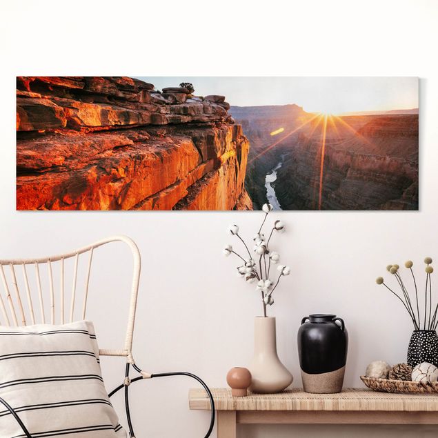 quadros de paisagens Sun In Grand Canyon
