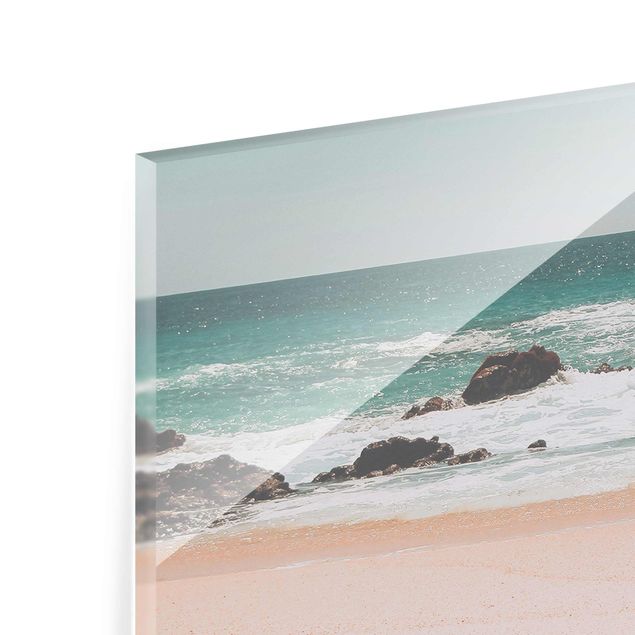 Quadros em vidro paisagens Sunny Beach Mexico