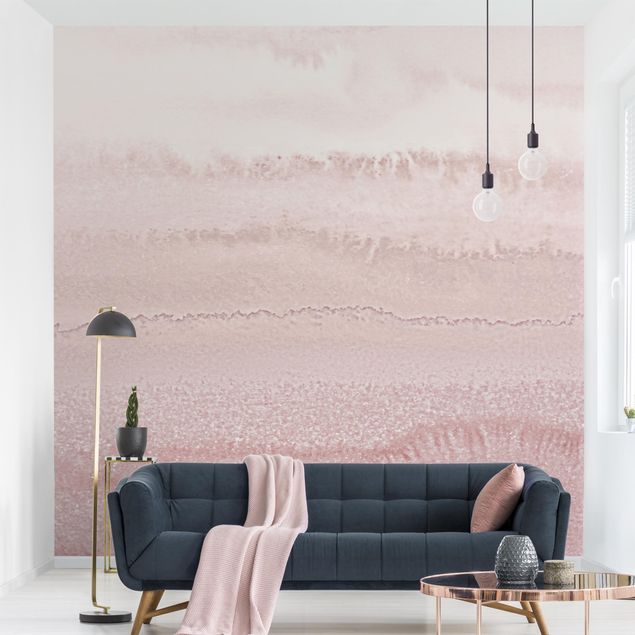 decoraçao para parede de cozinha Play Of Colours In Light Pink