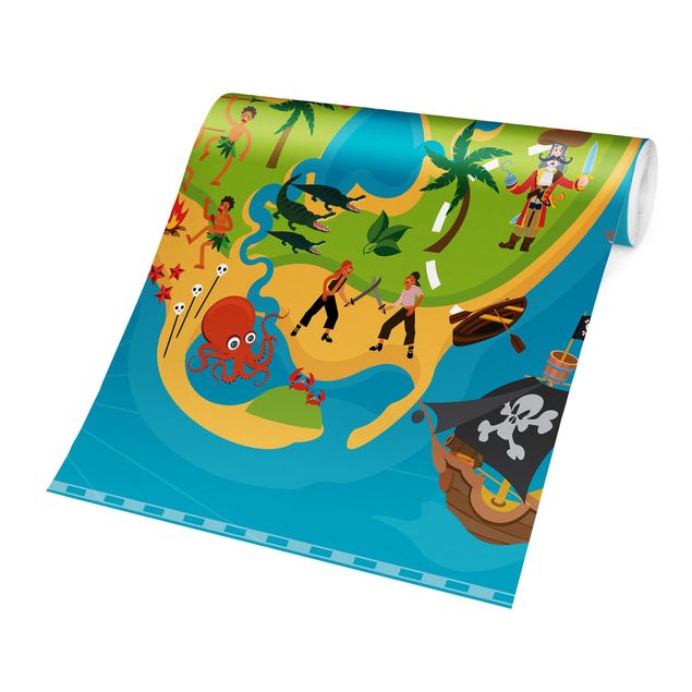 Mural de parede Playoom Mat Pirates - Welcome To The Pirate Island