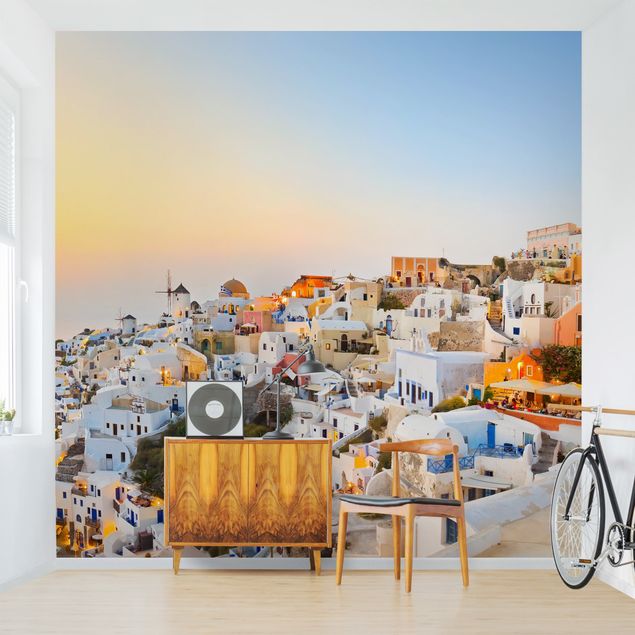 decoraçao para parede de cozinha Bright Santorini