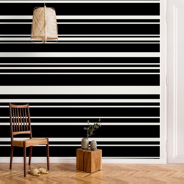 decoraçoes cozinha Stripes On Black Backdrop