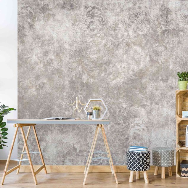 papel de parede imitando pedrinhas Textured Surface with Ornaments