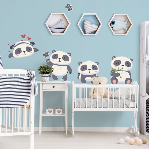 decoração para quartos infantis Sweet pandaic set