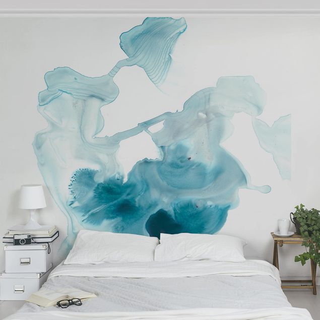 papel de parede moderno Aquamarine Mist I