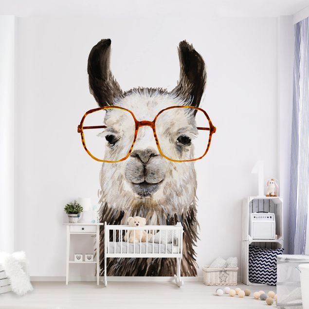 decoraçao para parede de cozinha Hip Lama With Glasses IV