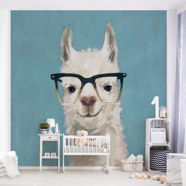 decoração quarto bebé Lama With Glasses IV