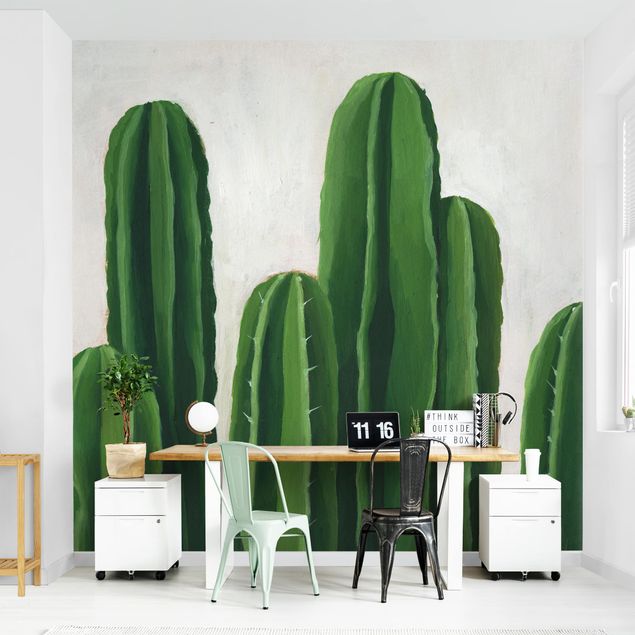 Papel de parede verde Favorite Plants - Cactus