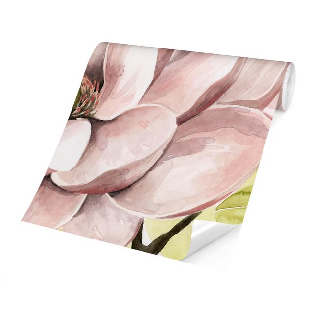 Papel de parede rosa Magnolia Blush I