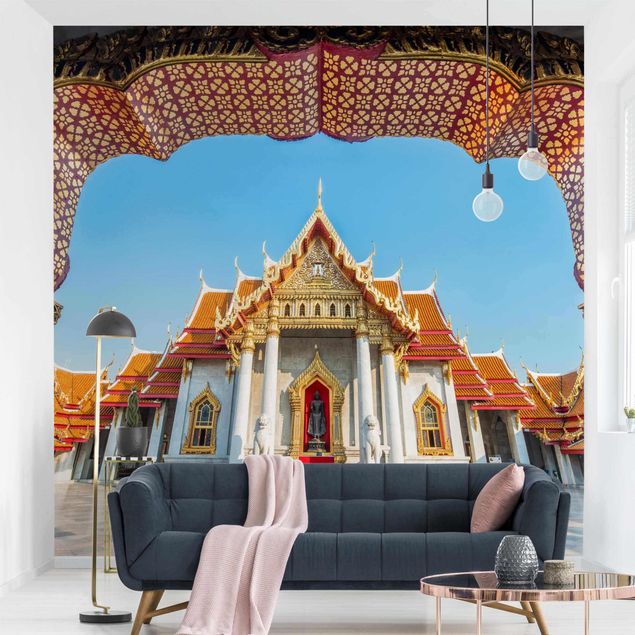 papel de parede moderno Temple In Bangkok