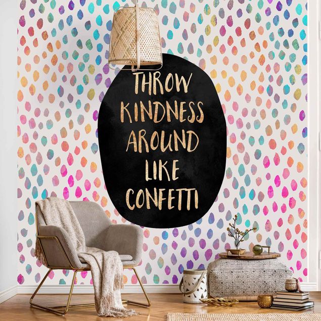 Quadros de Elisabeth Fredriksson Throw Kindness Around Like Confetti