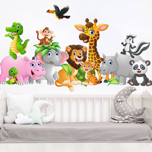 decoração para quartos infantis Animals of the jungle